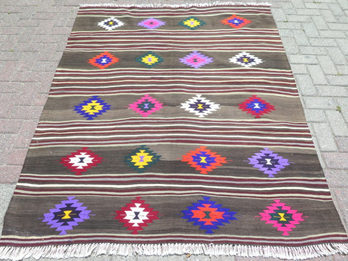 Turkish kilim area rug - area, rug,